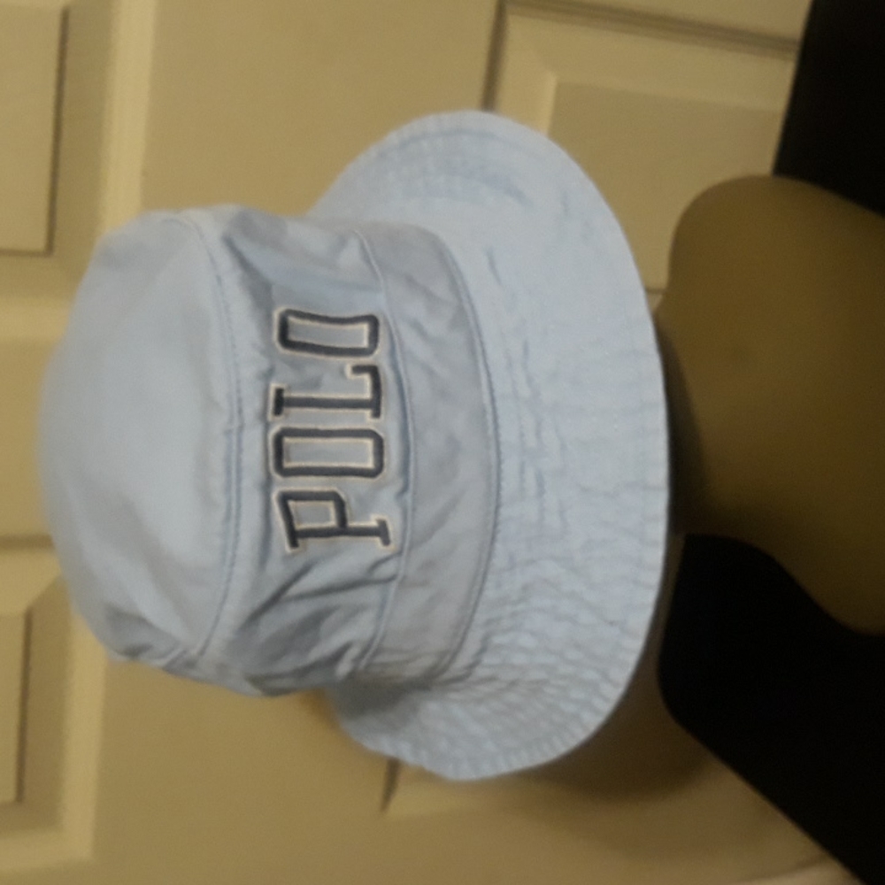 NWT Polo Ralph Lauren Beach Polo Spell-out Bucket Hat - Blue - Picture 7 of 12